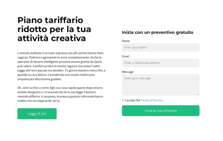 Scrivi un feedback Tema WordPress