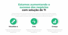 Três Passos Importantes - Página De Destino Para Celular