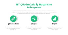 Üç Önemli Adım Için CSS Düzeni