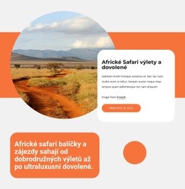 Africké Safari Výlety Krásné Barevné Kolekce