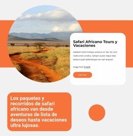 Viajes De Safari Africano: Creador De Sitios Web Definitivo