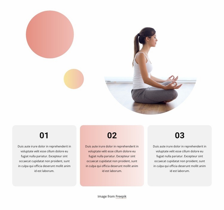 Mental clarity and calmness Homepage Design