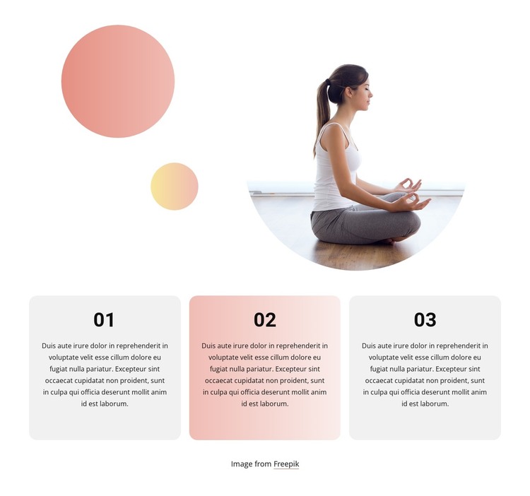 Mental clarity and calmness HTML Template