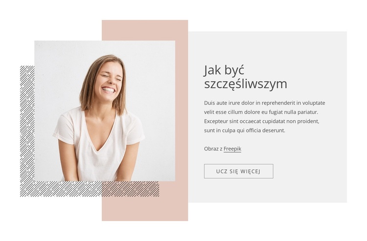 Jak być szczęśliwszym Motyw WordPress