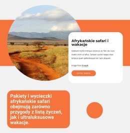 Afrykańskie Wycieczki Safari - Najlepszy Projekt Strony Internetowej