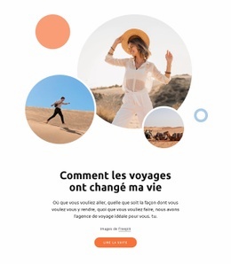 Comment Les Voyages Ont Changé Ma Vie - Maquette De Site Web Pour N'Importe Quel Appareil