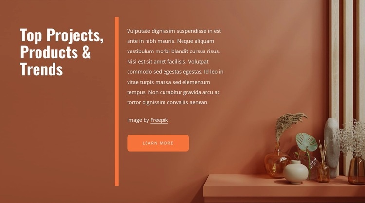Top products and trends Homepage Design