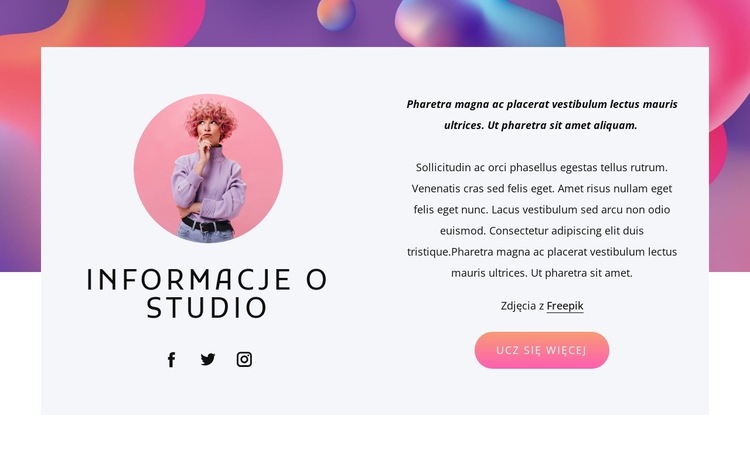 Projekt, branding i ilustracja Szablon witryny sieci Web