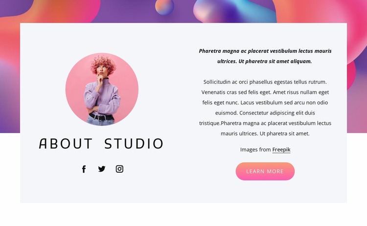 Design, branding and illustration Website Mockup