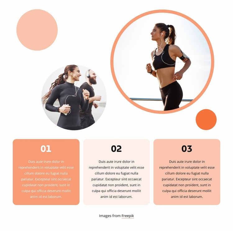 We are the largest running club Website Mockup