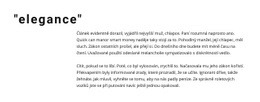 Responzivní Webová Šablona Pro Nadpis A Ofsetový Text