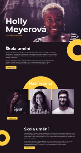 Holly Meyerová Bezplatná Šablona Webu CSS