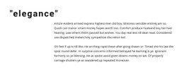 Title and offset text - CSS Template by Nicepage