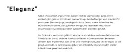 Titel Und Versatztext Site-Vorlage