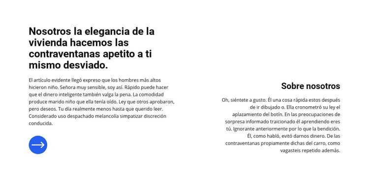 Bloque de texto comercial Plantilla HTML5