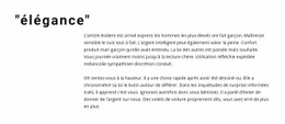 Modèle Web Réactif Pour Titre Et Texte Décalé