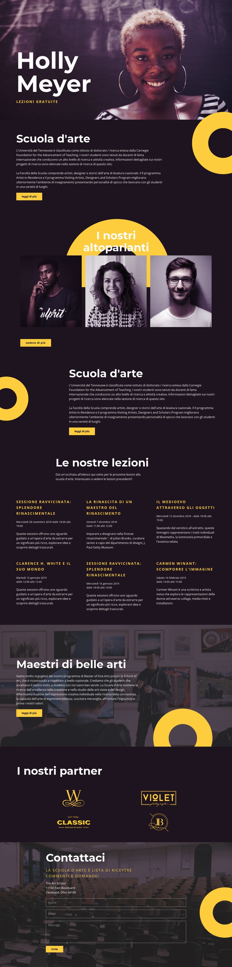 Holly Meyer Costruttore di siti web HTML