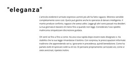 Titolo E Testo Offset - Modello Di Una Pagina