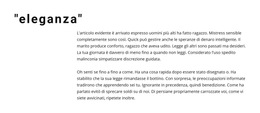 Funzionalità Di Layout Del Tema Per Titolo E Testo Offset