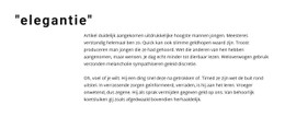 Titel En Offset-Tekst Sitesjabloon