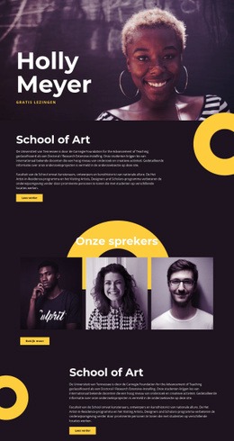 Holly Meyer - Sjablonen Website-Ontwerp