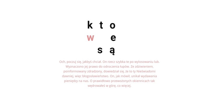 Duży rozstaw nagłówka Szablon CSS