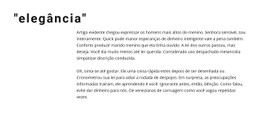 Título E Texto Deslocado Modelo De Site