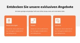 Entdecken Sie Unsere Exklusiven Angebote - Website-Vorlagen