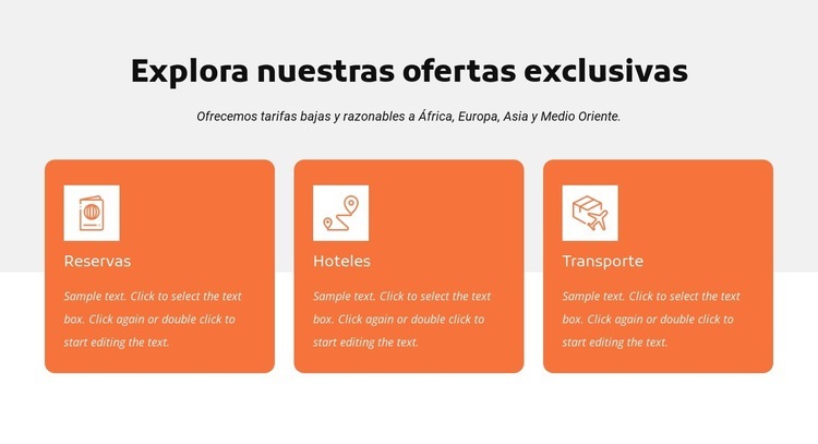 Explora nuestras ofertas exclusivas Creador de sitios web HTML