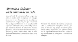 Página HTML Para Encabezado Y Dos Columnas Con Texto