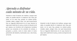 Encabezado Y Dos Columnas Con Texto - Descarga Gratuita De La Plantilla Joomla