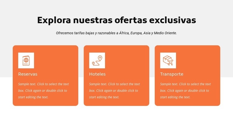 Explora nuestras ofertas exclusivas Plantilla de una página