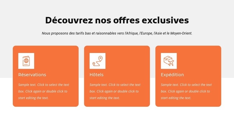 Découvrez nos offres exclusives Conception de site Web