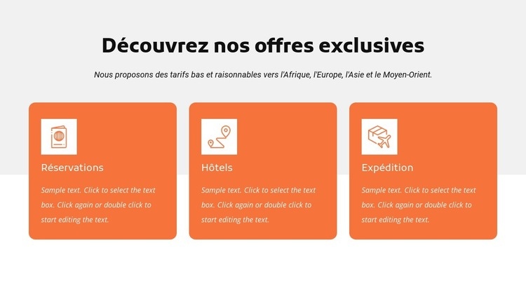 Découvrez nos offres exclusives Modèles de constructeur de sites Web