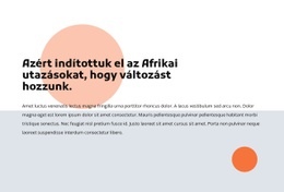 Afrikai Utazások - HTML Oldalsablon