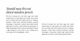 Címsor És Két Oszlop Szöveggel – Csodálatos Sablon Létrehozása