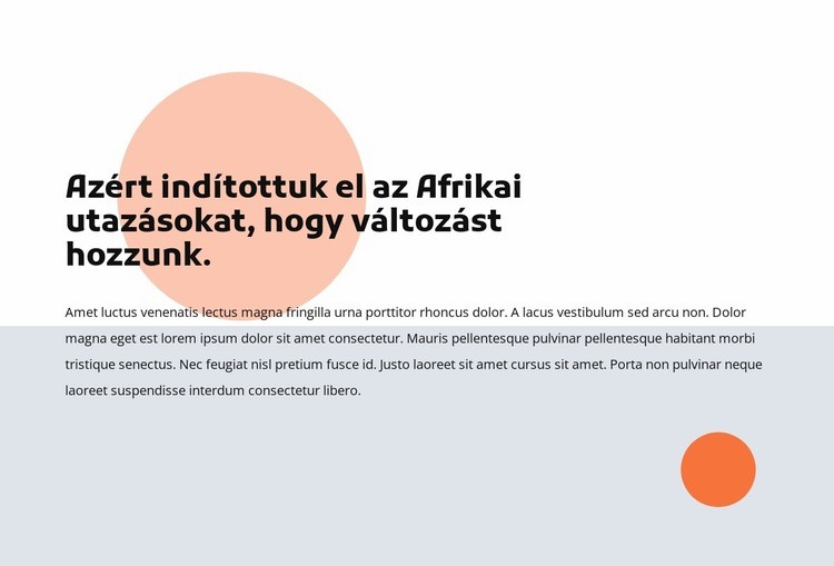 afrikai utazások Weboldal tervezés