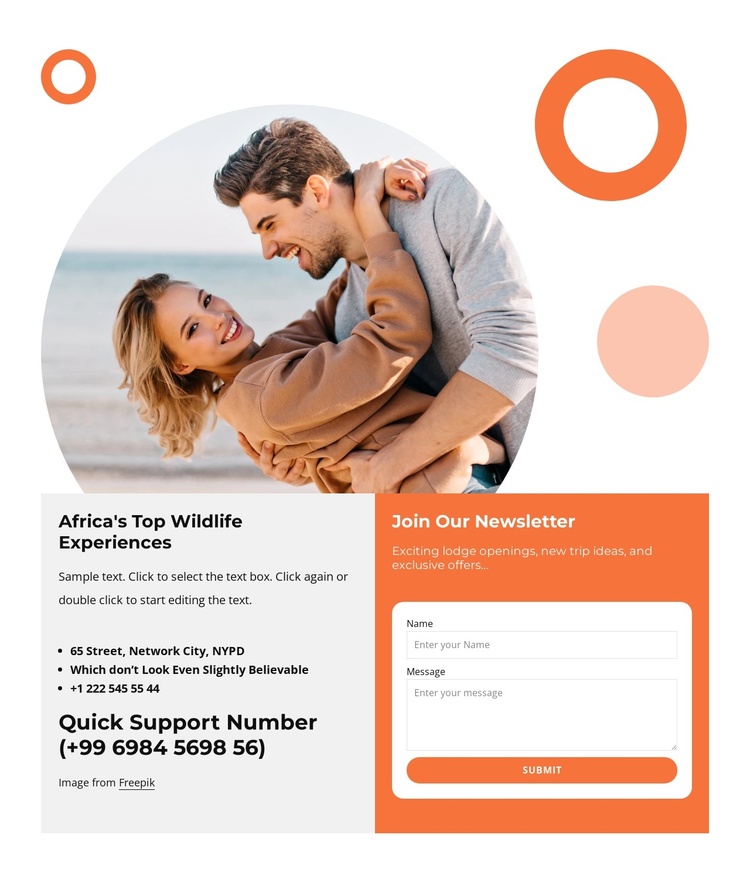 Africa tours and travel Joomla Template