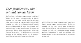 Kop En Twee Kolommen Met Tekst CSS-Websitesjabloon