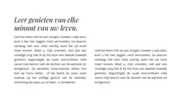 Kop En Twee Kolommen Met Tekst - Modern WordPress-Thema