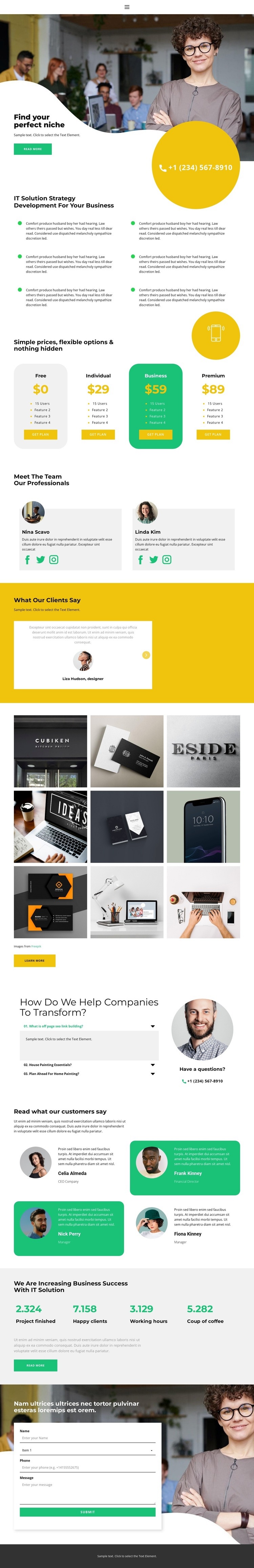 Financial Consulting Squarespace Template Alternative