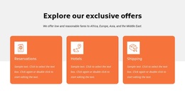 Explore Our Exclusive Offers - Website Templates