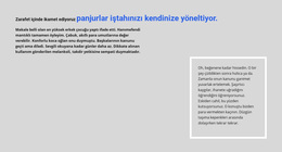 Çerçeveli Metin Kutusu - Sürükle Ve Bırak WordPress Teması