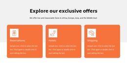 Explore Our Exclusive Offers Website Creator