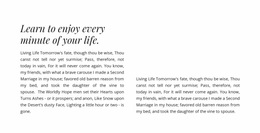 Heading And Two Columns With Text - Customizable Professional Design