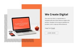 We Create Digital CSS Website Template