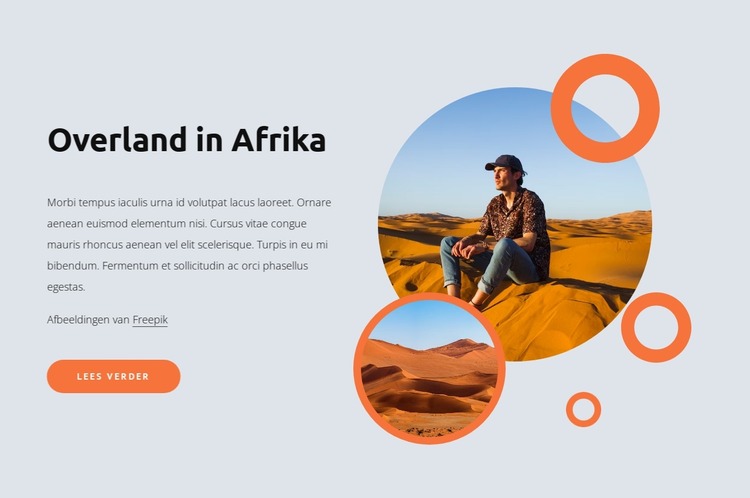 Rondreizen en vakanties in de Saharawoestijn Joomla-sjabloon