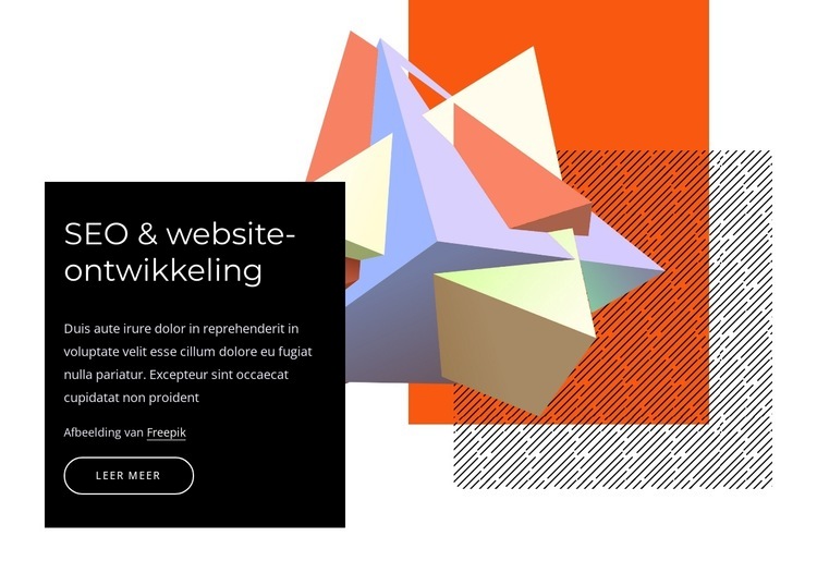 SEO en website ontwikkeling Website mockup