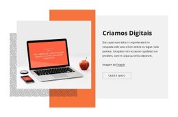 Criamos Digitais - Maquete Do Site Em PSD