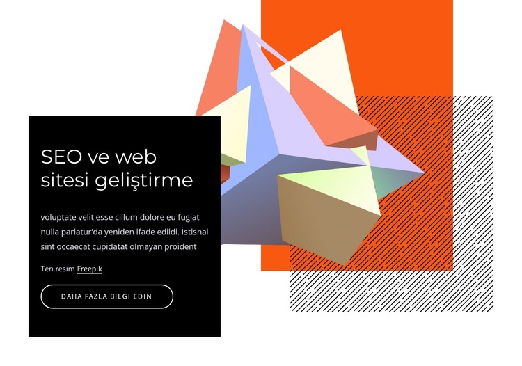 SEO ve web sitesi geliştirme Web Sitesi Şablonu